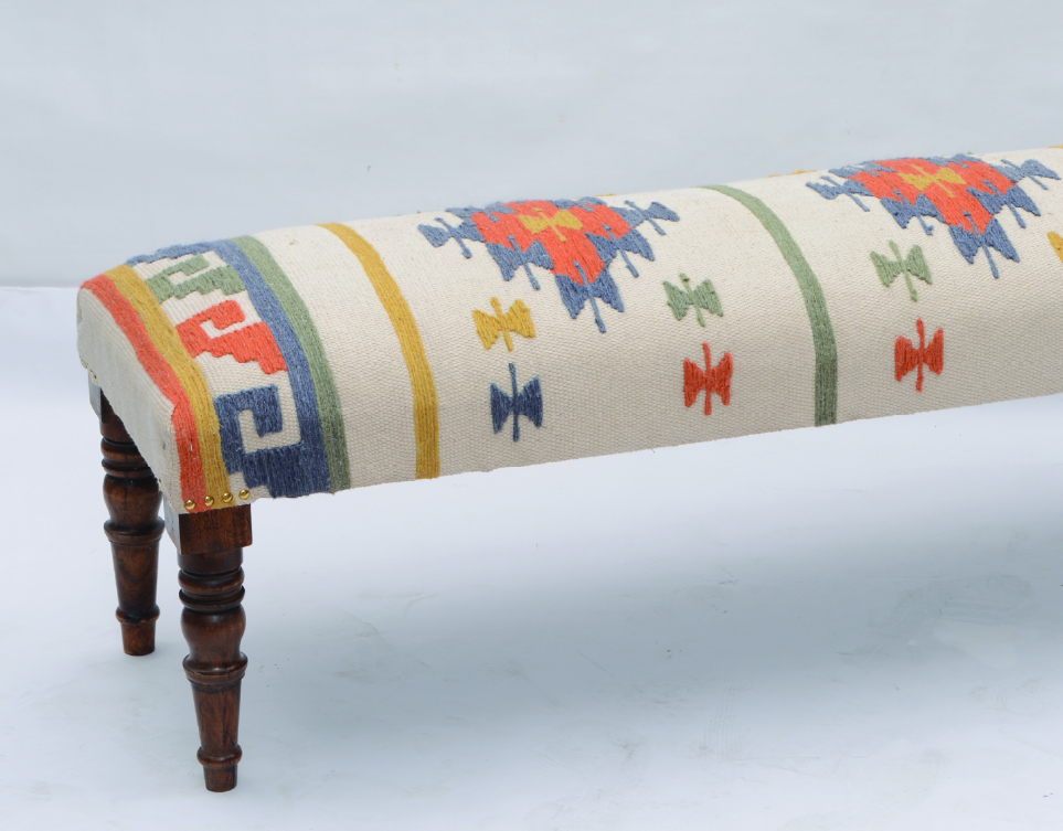 Upholstered accent benches from the Custom Floors Design collection