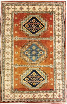 Hand Knotted Kazak Rug 5' x 8'