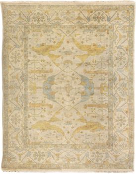 Hand Knotted Oushak Rug 8'1