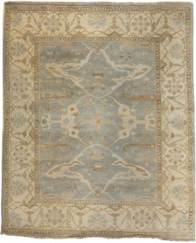 Hand Knotted Oushak Rug 8' X 10'