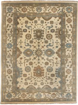 Hand Knotted Oushak Rug 9 x 12