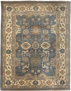 Hand Knotted Oushak Rug 9 x 12