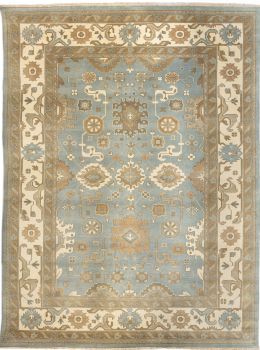 Hand Knotted Oushak Rug 9 x 12