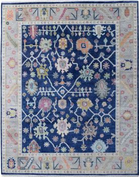 Hand Knotted Oushak Rug 8' X 10'
