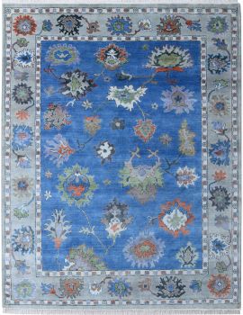 Hand Knotted Oushak Rug 8' X 10'