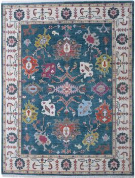 Hand Knotted Oushak Rug 8' X 10'