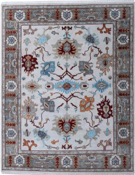 Hand Knotted Oushak Rug 8' X 10'