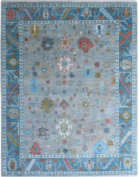 Hand Knotted Oushak Rug 8' X 10'