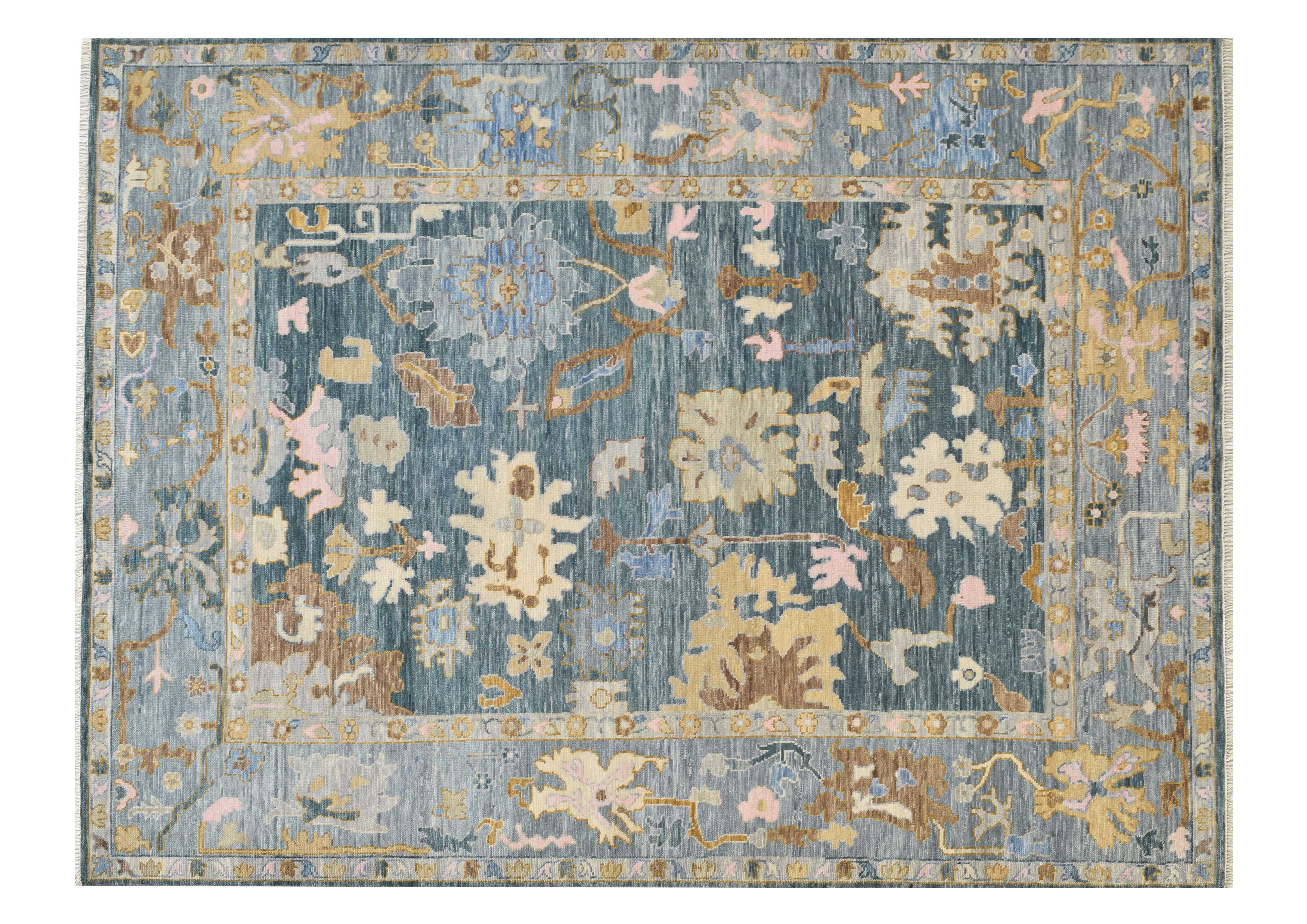 Oushak Rug 8.1 x 10.1 Grey - Design AK101B