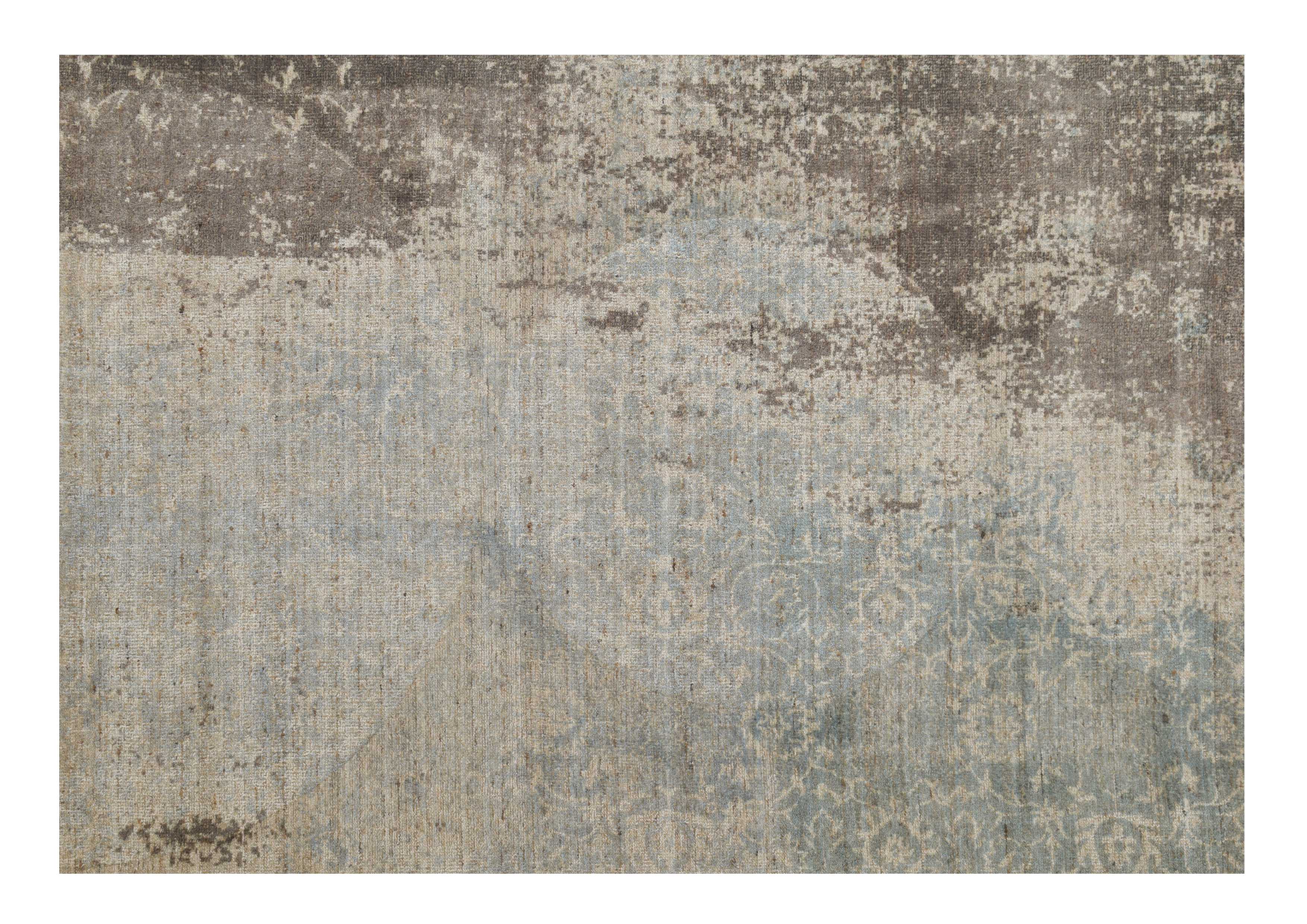Printed Handloom Rug 5.0 x 8.0 Multi - Design SM-1031