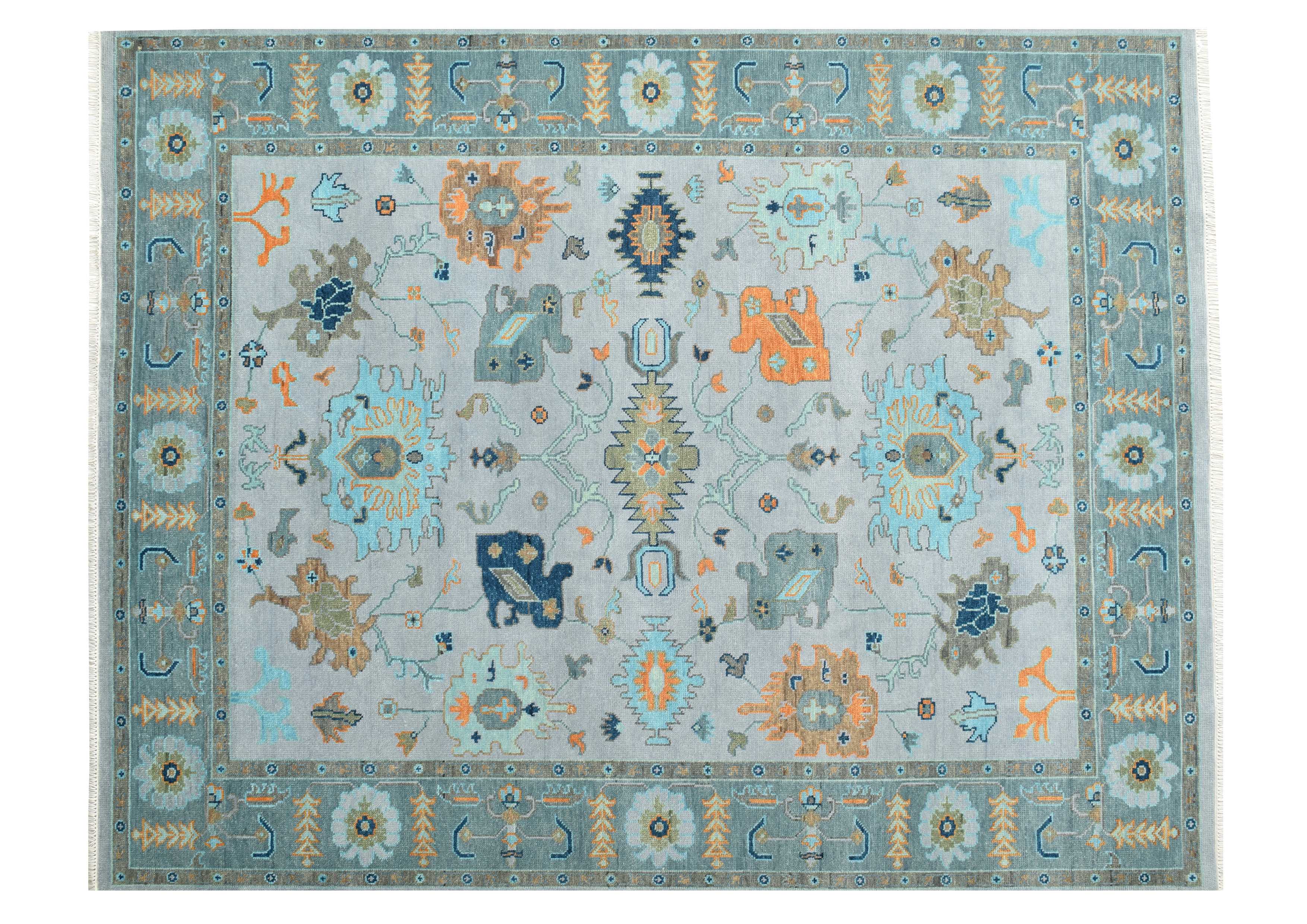Oushak Rug 9.1 x 12.0 Multi - Design 702