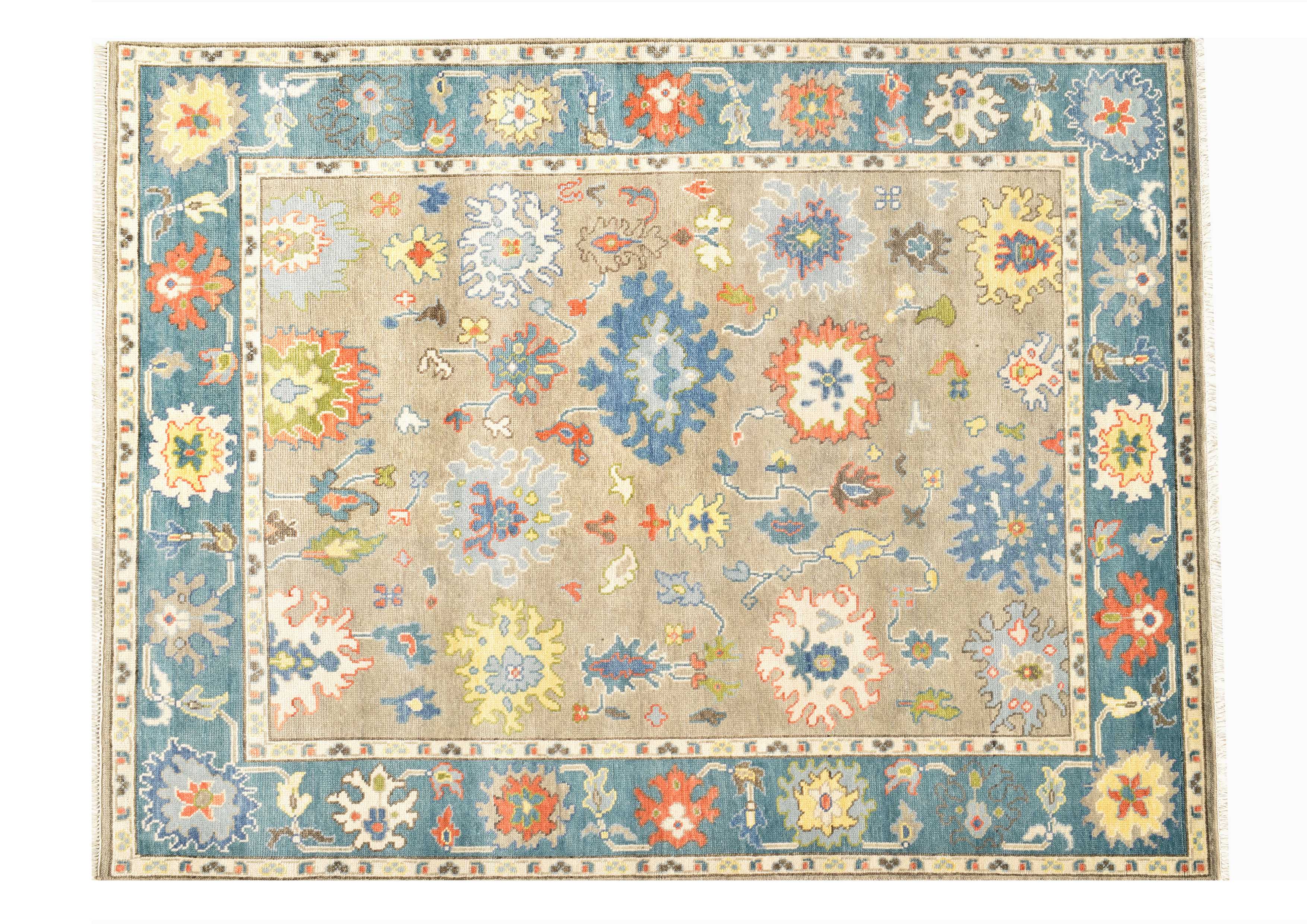 Oushak Rug 7.11 x 9.11 Multi - Design 717