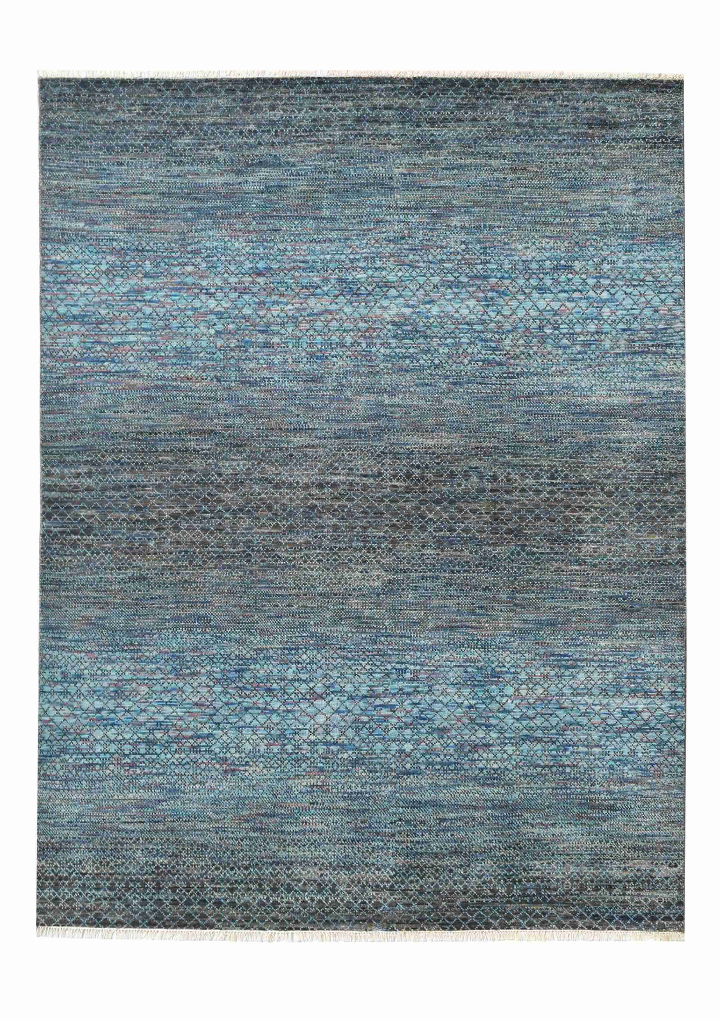Modern 5/5 Rug 7.9 x 10.0 Blue/Black - Design GHPT75