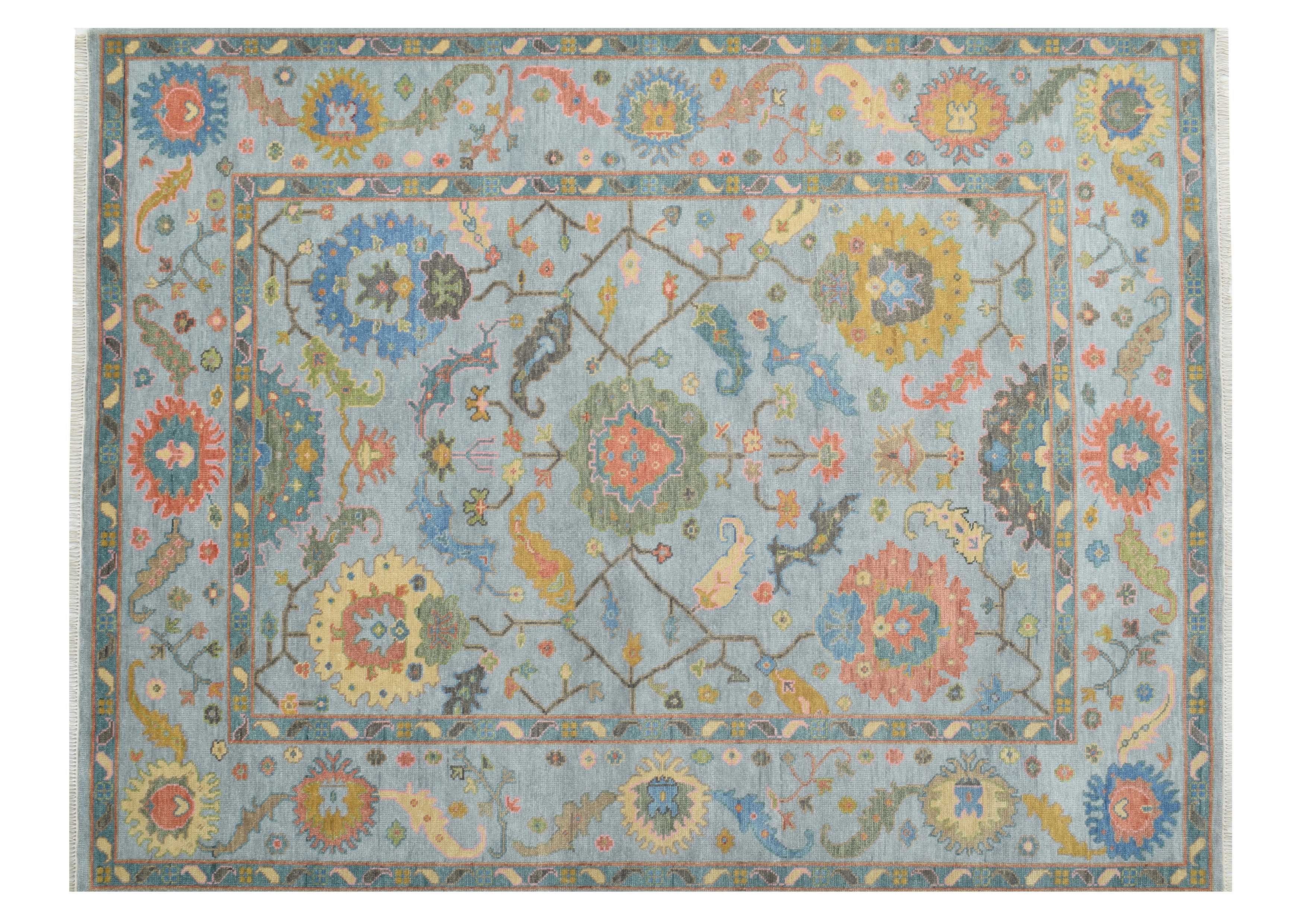 Oushak Rug 9.2 x 11.11 Multi - Design 701