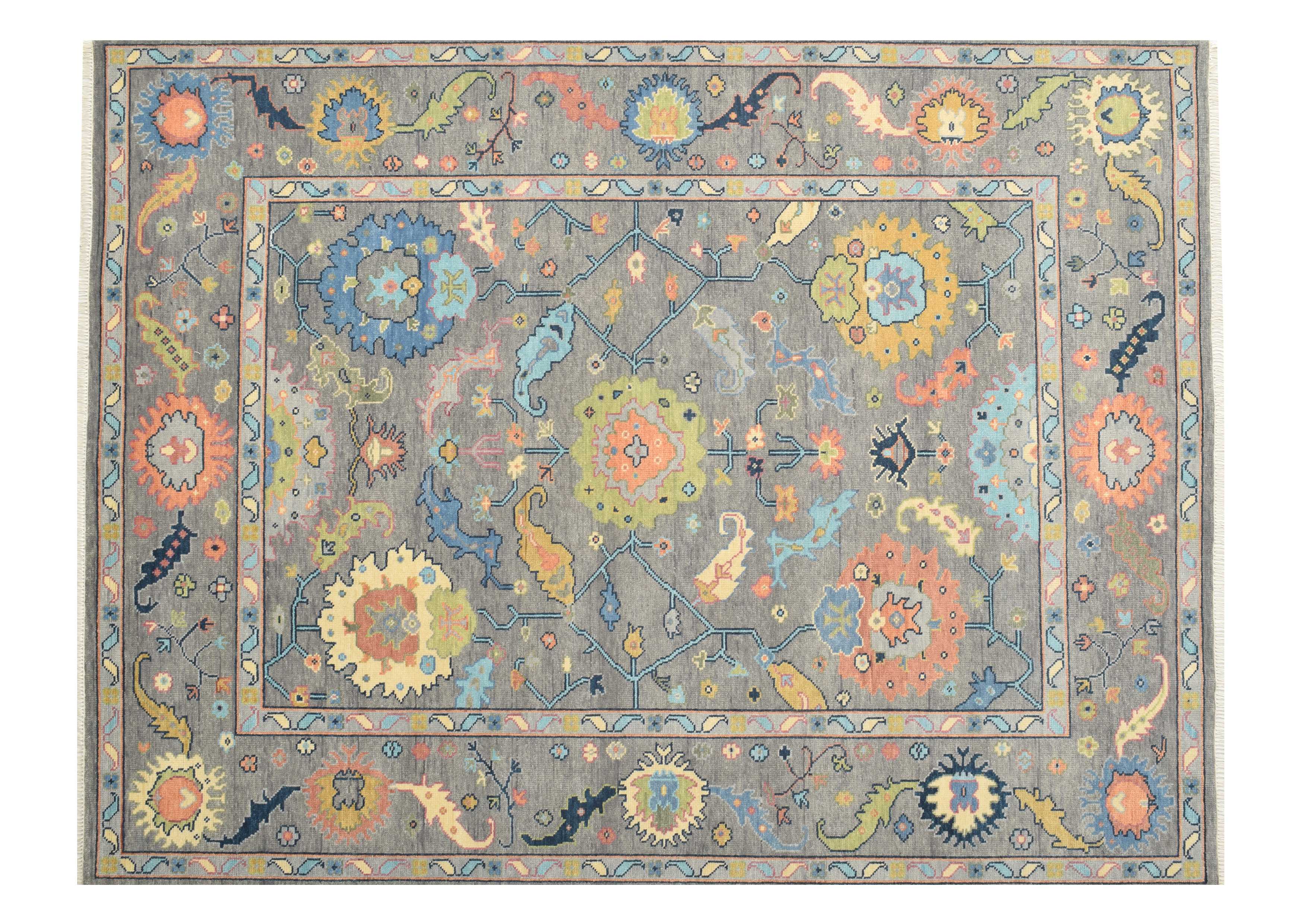 Oushak Rug 9.2 x 12.2 Multi - Design 711