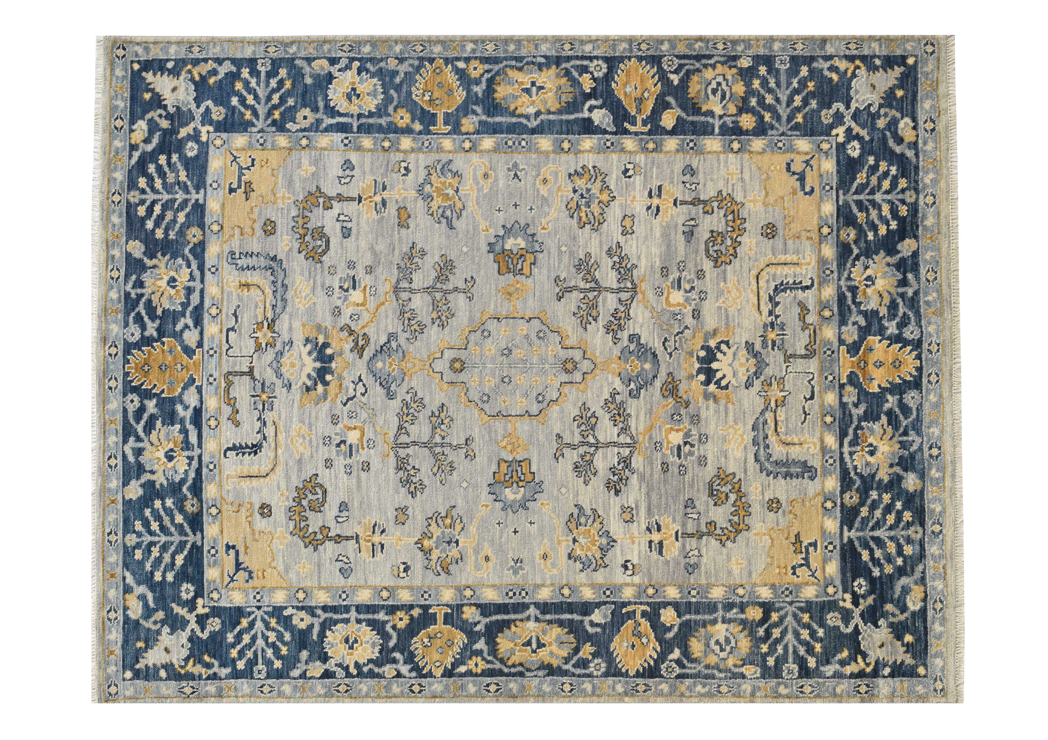 Oushak Rug 8.0 x 10.2 Grey - Design AK121