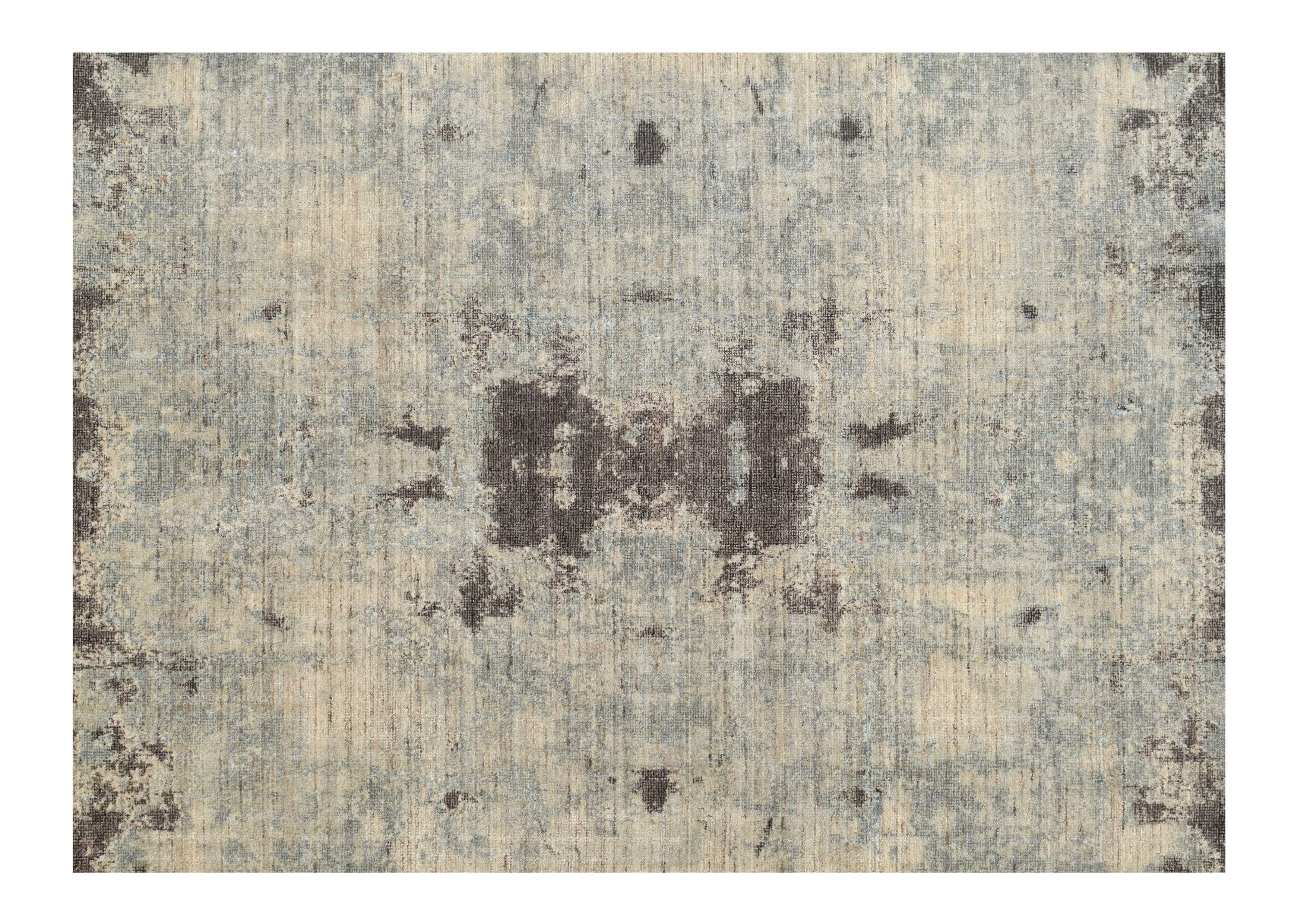 Printed Handloom Rug 5.0 x 8.0 Multi - Design SM-1036
