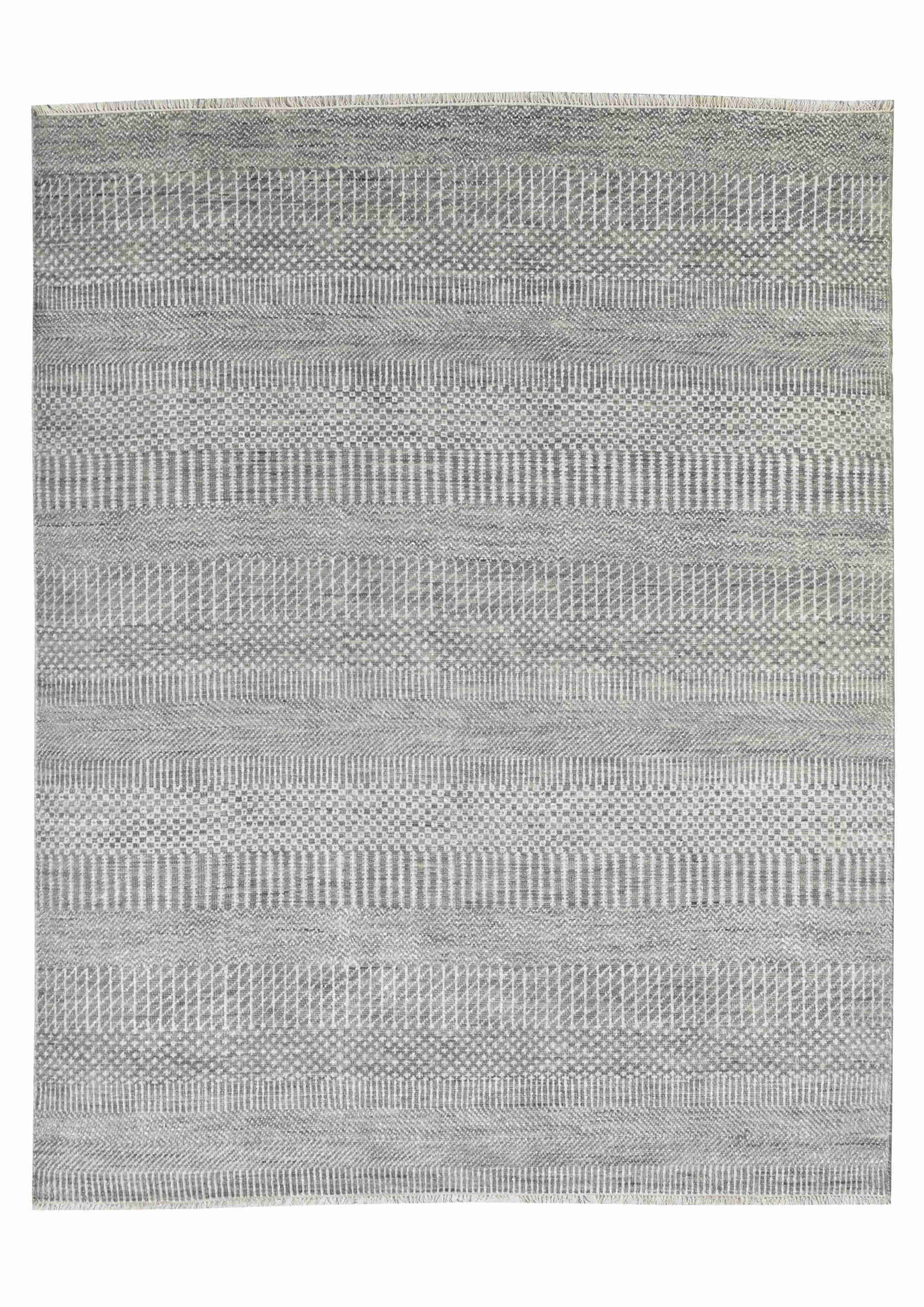 Modern 5/5 Rug 8.11 x 11.11 Silver - Design GHM108