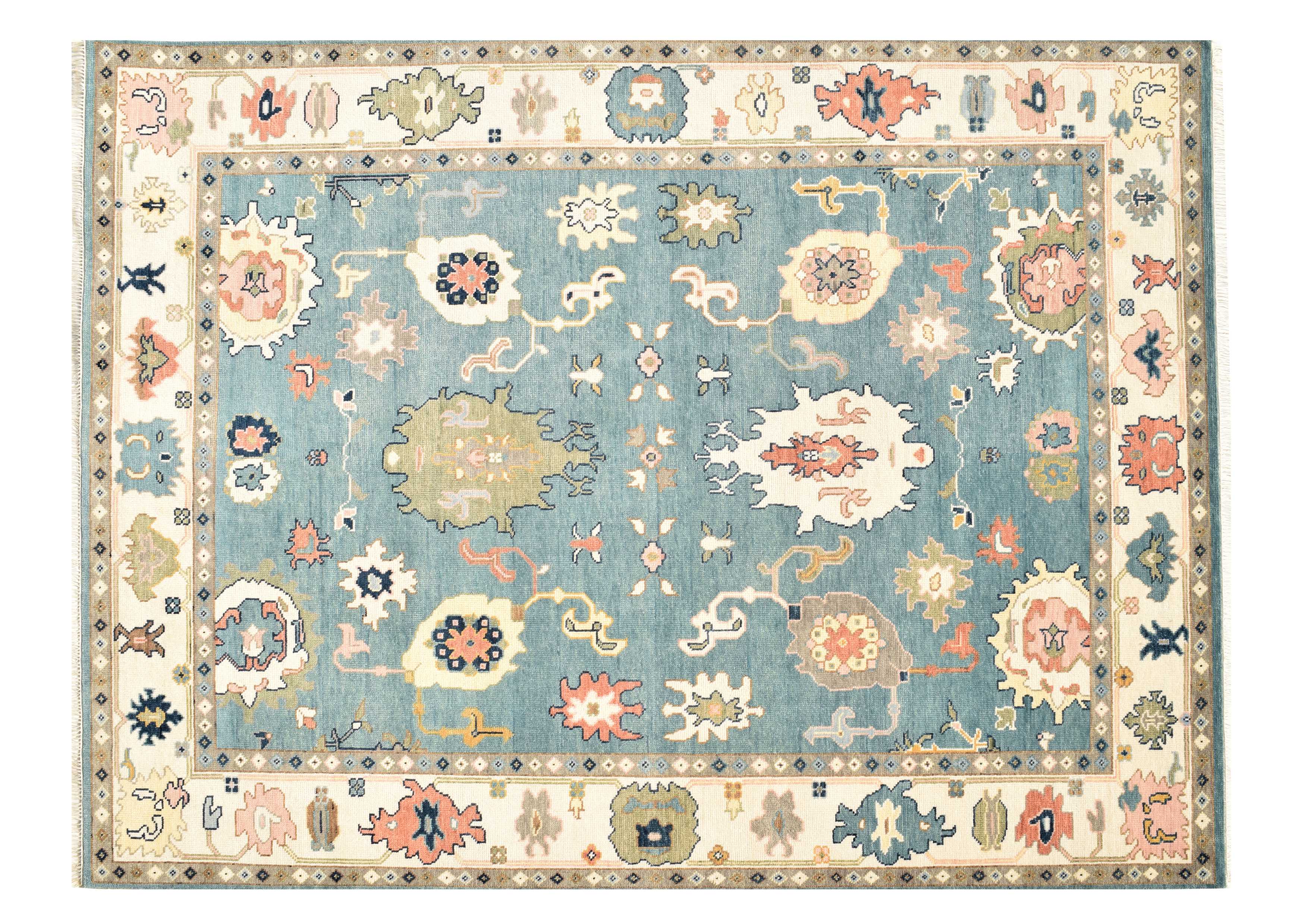 Oushak Rug 9.1 x 12.4 Multi - Design 718