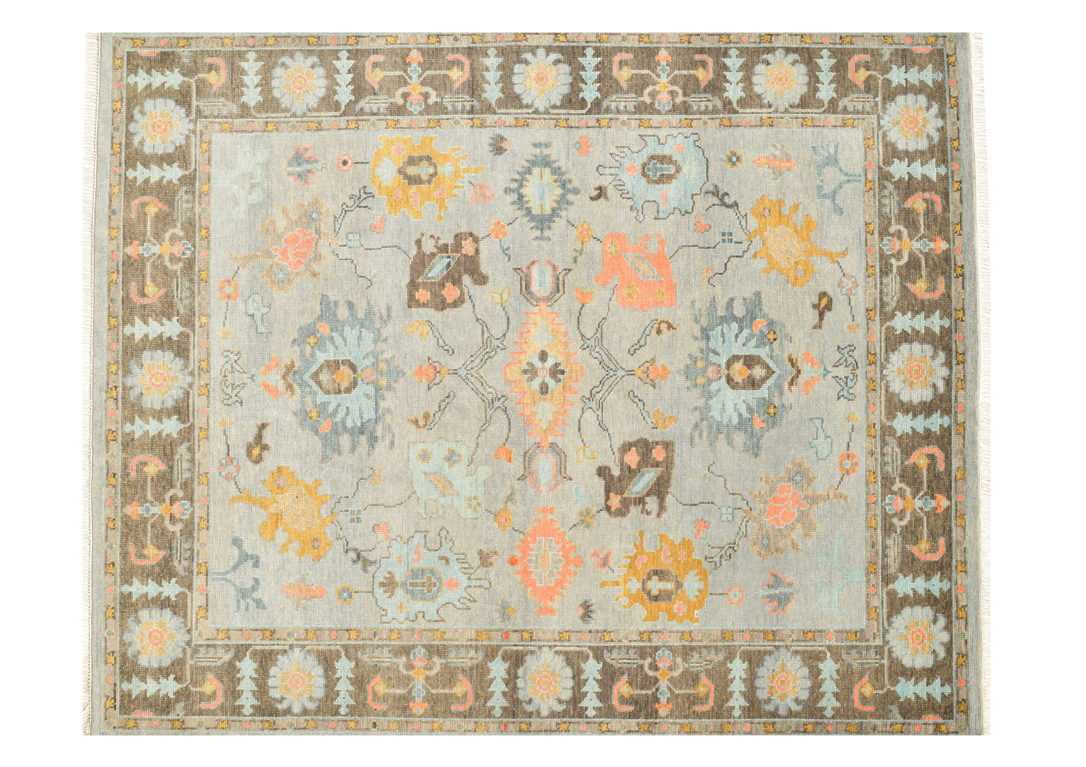 Oushak Rug 8.1 x 10.0 Multi - Design 708