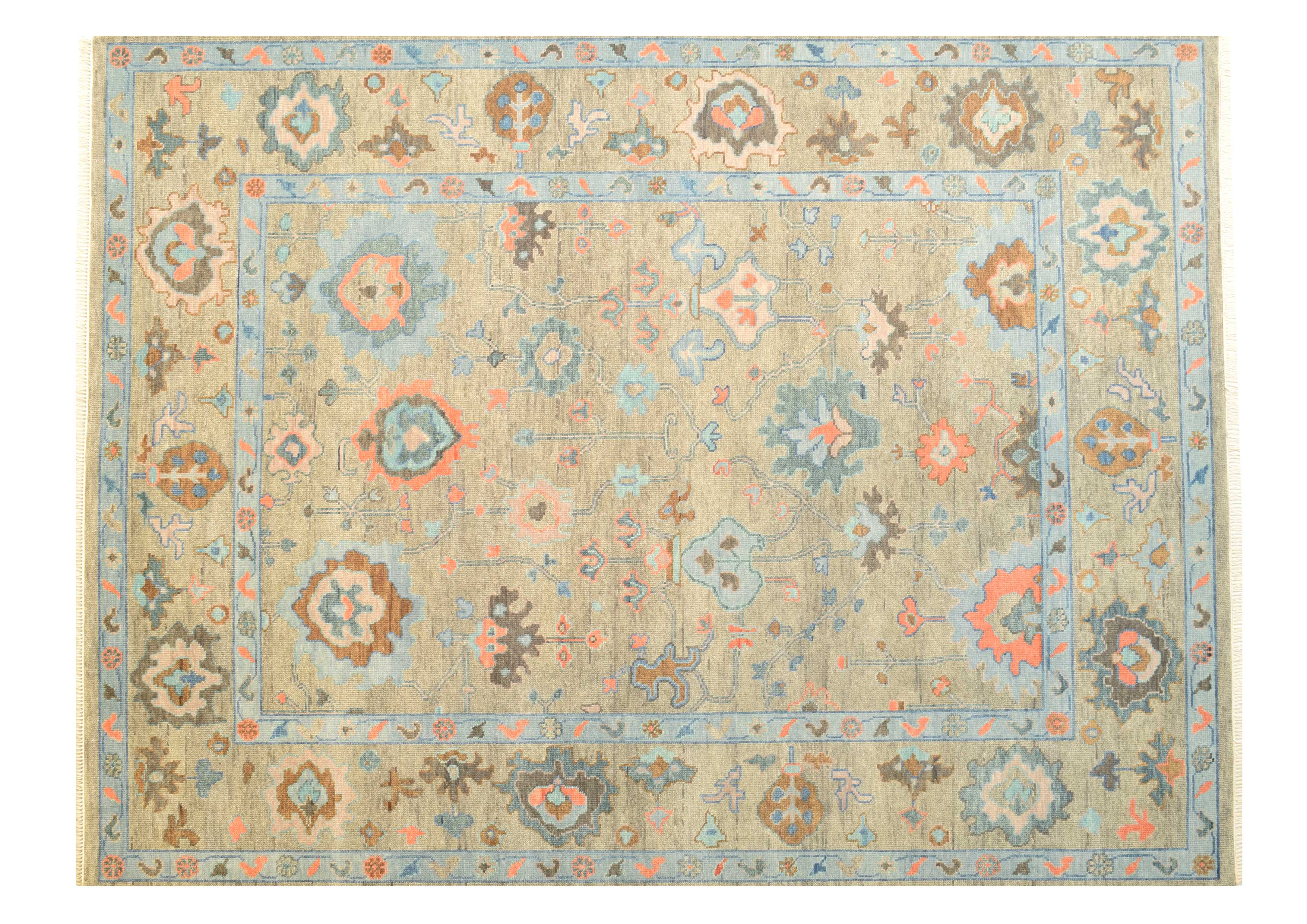 Oushak Rug 9.2 x 12.1 Multi - Design 721