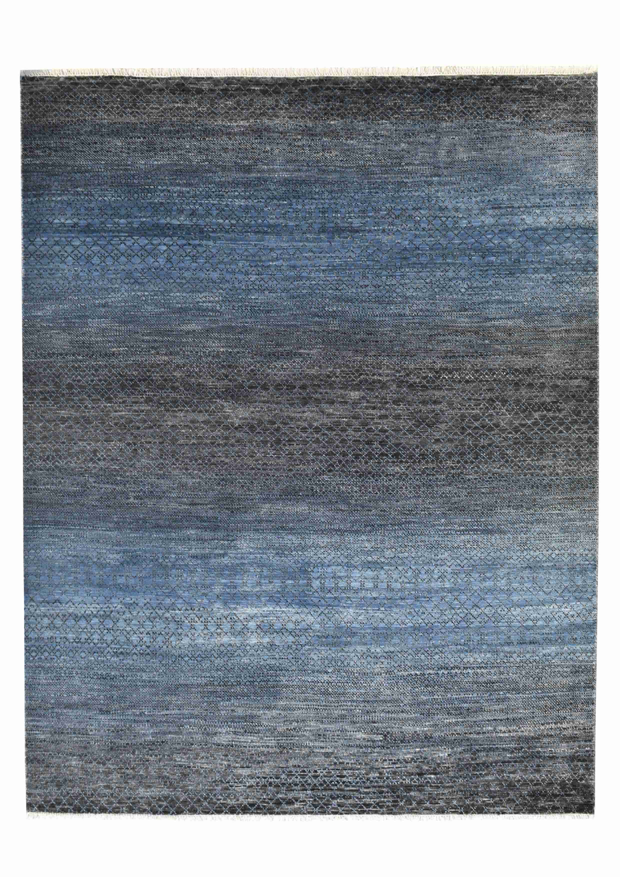 Modern 5/5 Rug 8.0 x 10.3 Blue Charcoal - Design GHM75
