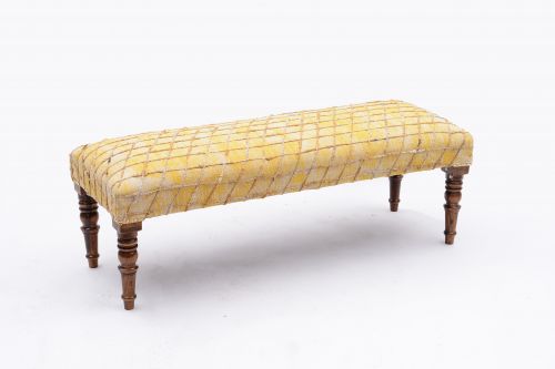  AD-16 WOODEN KILLIM UPH BENCH