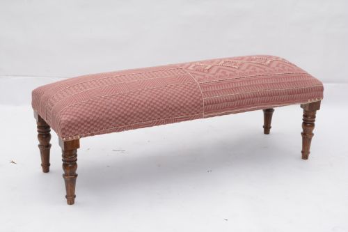 AD-21 WOODEN COTTON PRINTED BENCH