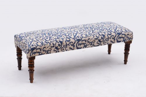 AD-22 WOODEN COTTON PRINTED BENCH