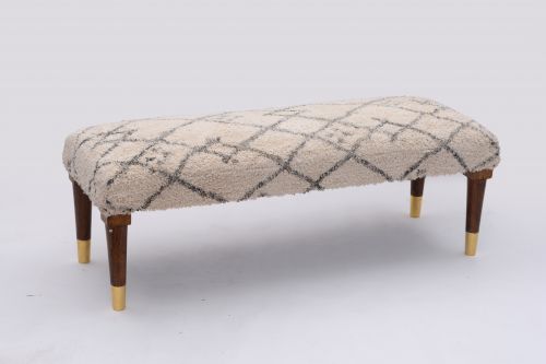 AD-24 WOODEN COTTON PRINTED BENCH