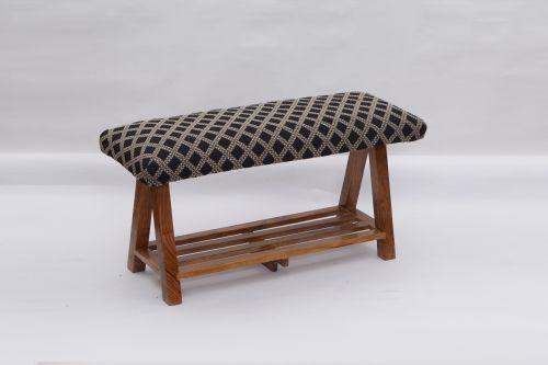 AD-38 WOODEN BENCH WITH SHELF