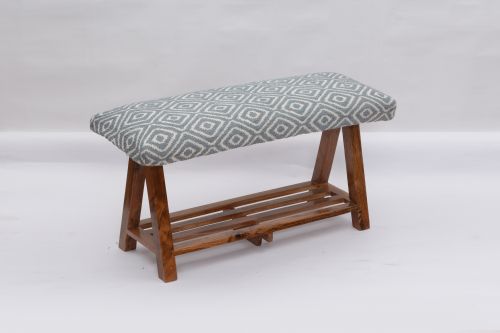 AD-39 WOODEN BENCH WITH SHELF