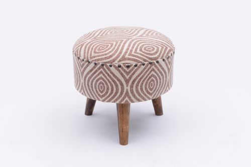 AD-227 WOODEN ROUND STOOL