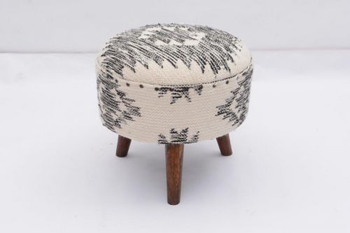 AD-242 WOODEN ROUND STOOL